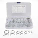 75 tk/komplekt Double Line k&uuml;tusetoru silikoonvooliku toru vedruklambri klambri kombinatsiooni komplekt 75pcs (CP-0034)
