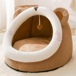 Suletud koerakuut Soe talvel Universaalne k&otilde;ikideks aastaaegadeks Teddy v&auml;ike koer ja kassipesa Kassikuut Eemaldatav ja pestav lemmikloomatarbed M 40*40*32cm