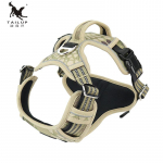 TAILUP 1000D Oxfordi riidest helkurrihm lemmikloomade koerte rakmed teeninduskoera vest vertikaalse k&auml;epidemega reguleeritava koera kaelarihmaga keskmistele koertele L