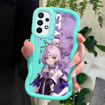 V&auml;rvitud mustriga Big Wave Edge pehmest silikoonmaterjalist Macaron telefoni&uuml;mbris, p&otilde;rutuskindel kaitsev kummist korpus Samsung Xiaomi Poco Redmi jaoks Samsung F22 must