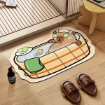 vannitoa mustusekindel ja libisemiskindel kobediatomiga mudamatt, vannitoa kiiresti kuivav ja kergesti hooldatav p&otilde;randamatt 40X60cm 15.7X23.6in