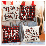 Christmas Covers Santa Claus Pattern case Sofa Decor 4PC