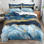 Klassikaline 3D Marmorist Tekikate Komplekt Voodipesu Komplektid Tekikatted Padjap&uuml;&uuml;rid 3-osaline Tekikate Voodipesu Voodi 140x200 Voodikatted EU Single135x200cm