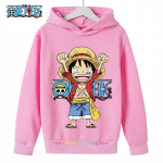 Anime Luffy kapuutsiga pusa lastele, One Piece dressipluus, mantel beebipoistele ja -t&uuml;drukutele, soe kampsun, s&uuml;gisriided 120