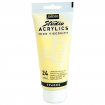 Peinture Acrylique - P&eacute;b&eacute;o - Studio - Jaune de Naples - 100 ml - Satin&eacute;