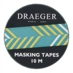 Masking Tape - Traits - Draeger Paris - Vert - 10 M - Adh&eacute;sif D&eacute;coratif