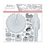 Tampons - ALADINE - Clear Stampon Bullet Journal - 22 pcs - Noir - Trackers Sant&eacute;