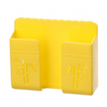 Telefonihoidik Universaalne kleepuv seinariiul Multifunktsionaalne &otilde;mblusteta mitmesuguste asjade hoidik voodik&uuml;lje juhtimiseks kollane