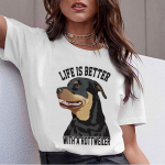 Bullterjer rottweiler kawaii T-s&auml;rk naiste Beagle Bordercollie Malinois Naljakas T-s&auml;rk Armas Whippet Greyhoundi T-s&auml;rk emane S