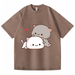 Retro Pesuga Vintage Naiste T-s&auml;rk Kawaii T&uuml;druk Anime T-s&auml;rk Fliisist Harajuku &Uuml;lisuur Pullover Armas Paar S&otilde;brap&auml;eva Kingitus T-s&auml;rk 3XL