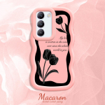 V&auml;rvitud muster Big Wave Edge pehme silikoon materjal Macaron telefoni &uuml;mbris p&otilde;rutuskindel kaitsev kummist korpus OnePlus Vivo Motorola Moto jaoks Vivo Y20G roosa