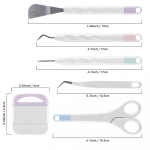 6 tk/komplekt k&auml;sit&ouml;&ouml; vin&uuml;&uuml;list rohimise t&ouml;&ouml;riistade komplekt Scrapbook DIY Silhouette Relief Carving Tool Kit Cricut Maker Silhouettes K&auml;sit&ouml;&ouml;riistad