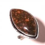 Unakite Gemstone Ring Handmade Unique Design Wedding Gift Jewelry 8.75 b9e37