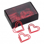 S&uuml;damekujulised kirjaklambrid j&auml;rjehoidja m&auml;rgistamiseks dokumendi organiseerimiseks klamber kirjatarbed (Punane) punane