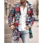 Kevadine uus meeste tasku mitmek&uuml;lgne igap&auml;evane retro p&uuml;stkrae keskmine pikk villane mantel meeste vabaaja mantel meeste riided XXXL