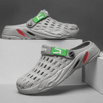 Meeste &uuml;hev&auml;rvilised &otilde;&otilde;nesmustriga paksu tallaga klotsid, mugavad libisemiskindlad vastupidavad l&otilde;hnavabad EVA sussid meeste v&auml;li&uuml;rituste jaoks 48 valge