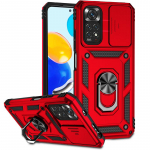 Xiaomi Redmi Note 11 Pro 5G &uuml;mbrise liugkaamera jaoks kaitsva telefoni&uuml;mbrise jaoks Redmi Note 11 11S 4G soomusauto hoidiku r&otilde;nga tagakaas Redmi Note 11 4G GL must
