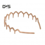 Hammastega juuksepael siksakmustriga hammaste kujuga mehed naised 90ndate stiil lainekujuline peapael Libisemiskindla haardega juuste aksessuaar kohv