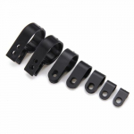 10/25/50 tk must nailonist R-kujuline kaabliklamber UV-kindel juhtme elektrivooliku aasakinnitus plastist n&ouml;&ouml;risidemete korraldaja hoidik 1R（28mm） 10pcs||1R（28mm）-10pcs