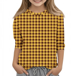 Tr&uuml;kitopid 5&ndash;16-aastastele noortele t&uuml;drukutele 3/4 varrukatega T-s&auml;rgid Trendikad topid, t-s&auml;rgid 160 sinine