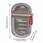 Kaasaskantavad Seebikarbid Suletud Hoiukarp Veekindel Reisimine Kodu Vannituba Seebikarp Seebihoidik V&auml;litingimustes Seebin&otilde;u Organiseerija