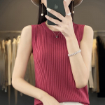 VEZFAA Naiste moe vabaaja suvekevadine &uuml;hev&auml;rviline printimine varrukateta O-kaelusega pluusid ja s&auml;rgid S valge