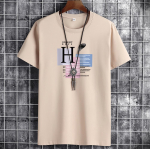 Spordi T-s&auml;rk Topid Oversize Meeste Loose Tee Moodprint Meeste l&uuml;hikeste varrukatega T-s&auml;rk Suvine Uus Meeste Vabaaja T-s&auml;rk S khaki