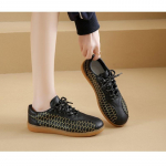 Naiste &otilde;&otilde;nsad Oxfordi kingad, t&uuml;drukute baleriinikingad, pehme tallaga korterid, ehtsast nahast mokasiinid, paeltega kinnitatavad mokasiinid, suvesandaalid 35