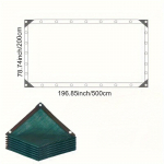 1 tk tumeroheline privaatsusekraan - 81-90% p&auml;ikesekaitse, UV-kaitse ja tuulekaitsev&otilde;rk aia, terrassi, tagaaia jaoks - v&auml;listingimustes kasutamiseks, PE-materjal 78.74*196.85inch tumeroheline v&auml;rv