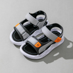 Laste suvised poiste nahast sandaalid Beebikingad Lastele Lamedad Rannajalatsid Spordi Pehmed Libisemiskindlad Vabaaja sandaalid v&auml;ikelastele 35(Insole 21.5cm) punane