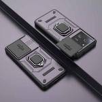 L&uuml;kake kaamera&uuml;mbris Xiaomi 13T 14T Pro jaoks POCO X6 F6 M6 C65 C75 P&otilde;rutuskindel armor Stand Coque jaoks Redmi 13C 14C telefoni kaas Xiaomi 13T tumeroheline v&auml;rv