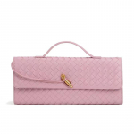 Isikup&auml;rastatud ja k&otilde;rgekvaliteediline kootud &otilde;htus&ouml;&ouml;gikott, elegantne k&auml;eshoitav &otilde;lakott naistele, vintage horisontaalne baguette-kott, vabaaja crossbody-kott