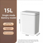 Nutikas vannitoa pr&uuml;gikast automaatne kottidesse pakkimine elektrooniline pr&uuml;gikast valge puutevaba kitsas nutikas andur Pr&uuml;gikast Tark Kodu 15L 15L