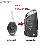 jingyuqin Uuendatud EWS ASK 315/433MHz 7935 ID44 puldv&otilde;ti BMW EWS X3 X5 Z3 Z4 1/3/5/7 Seeria Keyless Entry saatja HU58 jaoks 433MHZ ua sinine v&auml;rv