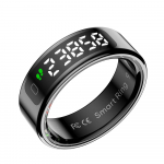 Juhtmeta laadimine Smart Ring Multi Spordirežiimid Fitness Tracker 5ATM Veekindel une Vere Hapniku S&uuml;dame l&ouml;&ouml;gisageduse J&auml;lgimine Sammude Loendus Nutikas Ring Size 8（18.3mm）