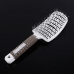 Anti static Wide Tine Curved Vent Hair Comb Brush Barber Salon Hairdressing Tool valge