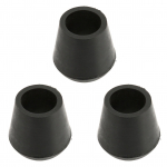 3 PCS Crutch Tips 22mm Inner Diameter Rubber Material Built in Copper Plate Walking Cane Tips for