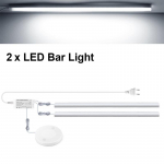 LED-toruvalgusti 220V kuni 12V toiteplokiga EL l&auml;bitungiv puutel&uuml;liti k&auml;eviipe sensor ruumivalgustid kodu magamistuppa k&ouml;&ouml;ki 50cm