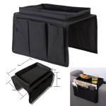4-pocket Sofa Armrest Organizer Storage Bag - Non-slip Couch Tray For Remote, Phone, Snacks - Living Room & Apartment Essential (fits Chair, Dorm)