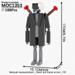 MOOXI Skibidi Tualettlaagri Komplekt MOC Klotsid M&auml;ng Super Titaan Boss Woofer TV Kaamera K&otilde;lar Sireen Mees Boss Ehitusklotsid Laste M&auml;nguasjad