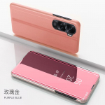 Honor 90 Lite 5G &uuml;mbrise luksusliku nutika peegliga klapiga telefoni&uuml;mbris Honar Honer 90Lite Light 5G kukkumisvastase kaitsega tagakaas For Honor 90 Lite roosa kuldne v&auml;rv