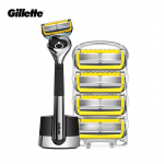 Gillette Fusion5 ProGlide Shield Raseerija (1 k&auml;epide, 5 t&auml;iteotsikut, magnetiline alus)