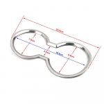 Hyundai Creta IX25 2016-2018 jaoks k&auml;iguvahetuspaneeli veetassi hoidiku katte trimmimise roostevabast terasest sisekujundus h&otilde;be