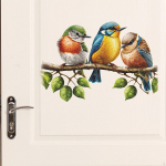Bird on Branch Wall Decal,Bird Sticker, Vinyl Art , Sturdy,Creative DIY Decorative for Nursery
