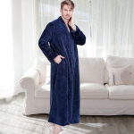 Paari Paksust Flanellist Hommikumantel - Meeste Suur Suurus & Naiste Korallfliis XL (155-220 lbs, 170-190 cm)