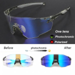 Uued fotokroomsed polariseeritud rattaklaasid Meestele Naistele Jalgrattaklaasid UV400 Kaitse Prillid P&auml;ikeseprillid MTB Maanteeratta Kaitseprillid