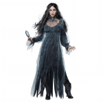 Halloweeni uus zombikost&uuml;&uuml;m, pikk kleit rollim&auml;ng naissoost kuradi kleit vaimu pruut m&auml;ng XL