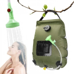 Douche Solaire de Camping - 20 l - avec indicateur de temp&eacute;rature - Portable - pour Le Camping, la Plage, Le Jardin, la Natati [120]