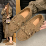 Moodsad Pehme Tallaga Retro Naiste Kingad Kevad Uued &Uuml;marad Lamedad Kingad Moodsad Naiste Tutt-Oa Kingad Vabaaja Naiste Spordijalatsid Zapatosbaratos 39 khaki