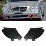 2x Eesmise kaitseraua udutulede iluv&otilde;re katteid MERCEDES W210 E320 E430 E55 1999-2003 jaoks